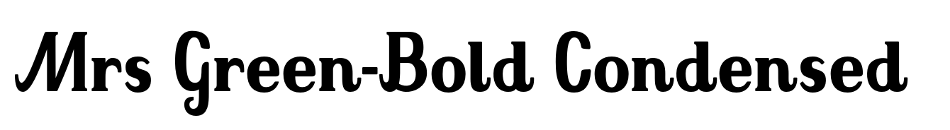 Mrs Green-Bold Condensed